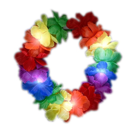 Endless Games Light Up Rainbow Hawaiian Stretch Flower Crown EN2805560